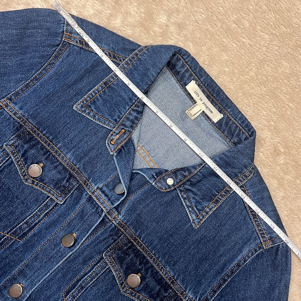 💰SOLD💰DO NOT BUY LIFE IN PROGRESS Jean Shirt Dress - Picture 8 of 10